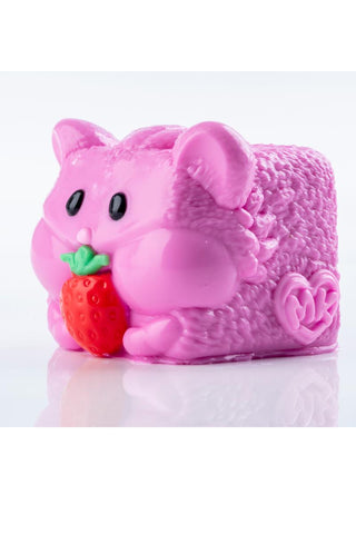 MushyKinz OG Premium Taba Squishy Collectible
Pink hedgehog-shaped container with a strawberry on a white background