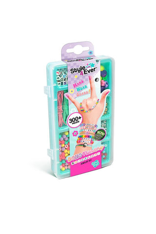 Style 4 Ever™ Boho Friendship Bracelet Jewelry Kit
Packaged product for 'Style 4 Ever' with colorful design and text on a white background