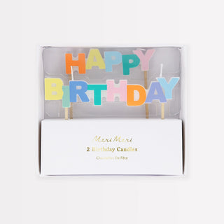 Meri Meri Happy Birthday Candles
