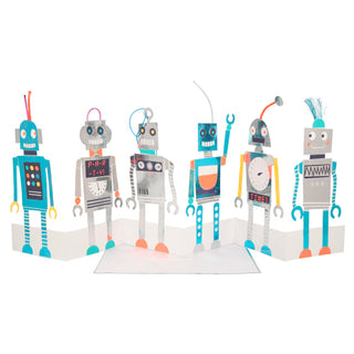 Meri Meri Robot Birthday Concertina Card, Meri Meri, Birthday Card, cf-type-greeting-&-note-cards, cf-vendor-meri-meri, Greeting Card, Meri Meri, Meri Meri Card, Robot, Greeting & Note Cards 