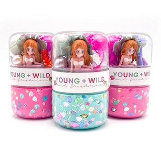 Young Wild and Friedman Grab & Go Dough Jar - Mermaid: Pink
