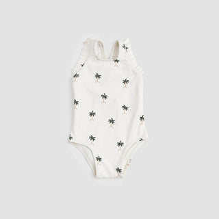 Miles the Label Palm Trees Ruffle One Piece