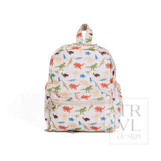 TRVL Designs Mini Backer - Dino Roar
Backpack with dinosaur pattern on a white background