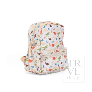 TRVL Designs Mini Backer - Dino Roar
Backpack with dinosaur pattern on a white background