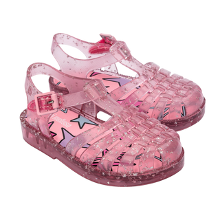 Mini Melissa Possession Shiny Elements Kids - Glitter Pink