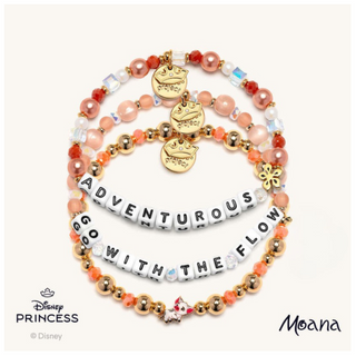 Little Words Project Bracelet - Disney Princess: Moana
Set of beaded bracelets with 'Moana' branding on a white background