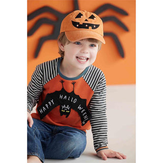Mud Pie Jack-O-Lantern Light up Baseball Hat, Mud Pie, Baseball Hat, Boo Basket, cf-type-hat, cf-vendor-mud-pie, Halloween, Jack O Lantern Hat, Light Up Hat, Hat - Basically Bows & Bowties