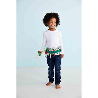 Mud Pie Toy Tool Belt Set, Mud Pie, cf-type-toys, cf-vendor-mud-pie, Construction, Mud Pie, Tool Belt, Tool Box, Toys - Basically Bows & Bowties