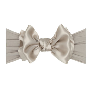 Baby Bling Satin FAB Headband - Mushroom