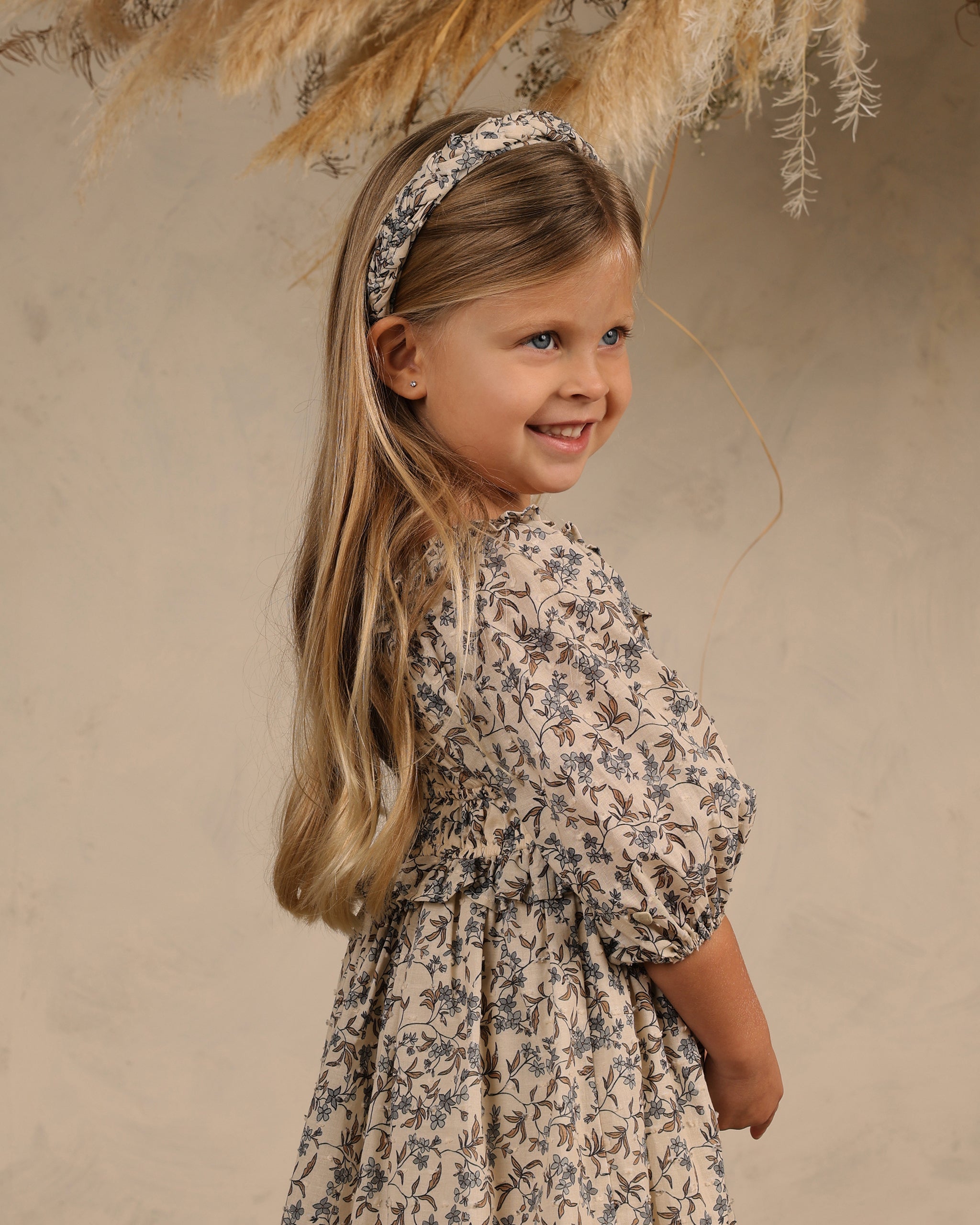Noralee Junie Dress in Vintage Blue Floral – Basically Bows & Bowties