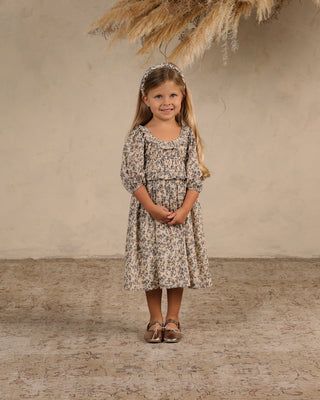 Noralee Junie Dress in Vintage Blue Floral
