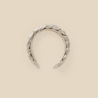 Noralee Metallic Braided Headband in Champagne