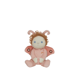 Olli Ella Dinky Dinkum Backyard Buddies - Millie Moth Pink