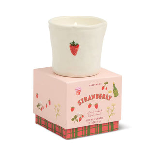 Paddywax Bistro Boxed 8 oz Candle - Strawberry
Candle in a decorative box with strawberry design on a white background