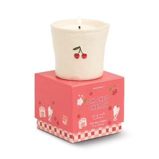 Paddywax Bistro Boxed 8 oz Candle - Smoked Cherry
Candle with cherry design on a pink box labeled 'Smoked Cherry' on a white background