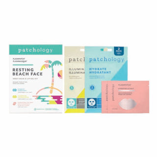 Patchology Resting Beach Face Sheet Mask + Lip Gel Kit