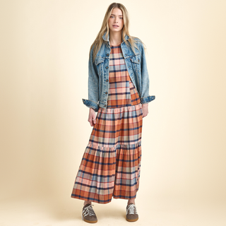 Pink Chicken Womens Parker Dress - Hayride Plaid