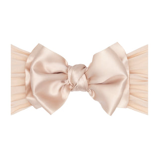 Baby Bling Satin FAB Headband - Petal
