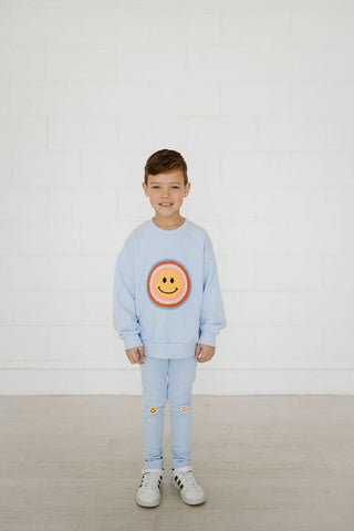 Petite Hailey Smile Leggings - Sky Blue, Petite Hailey, cf-size-10, cf-size-4, cf-size-6, cf-type-leggings, cf-vendor-petite-hailey, Leggings, Petite Hailey, Petite Hailey Leggings, Smile, Sm