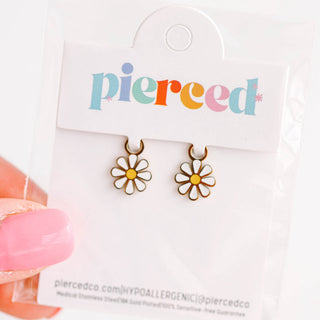 Pierced Girly Things Charms White Daisy