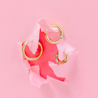 Pierced Co Gold Huggies