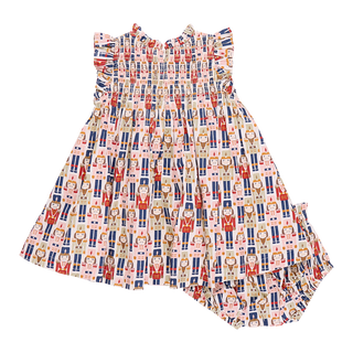 Pink Chicken Baby Girls Stevie Dress Set - Vintage Nutcracker