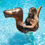 PoolCandy Inflatable Pool Tube Ride-On Super Noodle - T-Rex