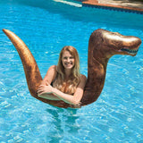 PoolCandy Inflatable Pool Tube Ride-On Super Noodle - T-Rex