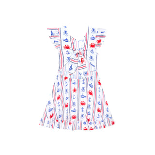 Posh Peanut Connor Tie Back Ruffled Twirl Dress