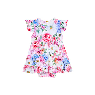 Posh Peanut Cynthia Ruffled Bodysuit Dress