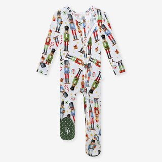 Posh Peanut Nutcracker Footie with Zipper, Posh Peanut, cf-size-0-3-months, cf-size-12-18-months, cf-size-3-6-months, cf-size-9-12-months, cf-size-newborn, cf-type-footie, cf-vendor-posh-pean