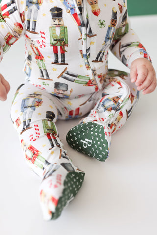 Posh Peanut Nutcracker Footie with Zipper, Posh Peanut, cf-size-0-3-months, cf-size-12-18-months, cf-size-3-6-months, cf-size-9-12-months, cf-size-newborn, cf-type-footie, cf-vendor-posh-pean