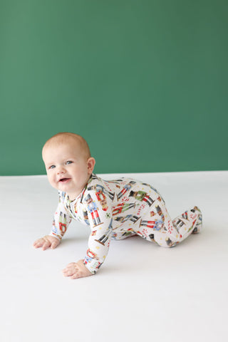 Posh Peanut Nutcracker Footie with Zipper, Posh Peanut, cf-size-0-3-months, cf-size-12-18-months, cf-size-3-6-months, cf-size-9-12-months, cf-size-newborn, cf-type-footie, cf-vendor-posh-pean