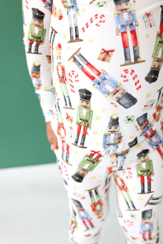 Posh Peanut Nutcracker L/S Basic Loungewear, Posh Peanut, cf-size-12-18-months, cf-size-2t, cf-size-6-12-months, cf-type-pajama-set, cf-vendor-posh-peanut, Christmas, Christmas Pajamas, Nutcr