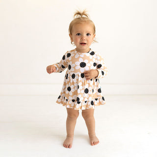 Posh Peanut Reagan L/S Ruffled Bodysuit Dress, Posh Peanut, L/S Ruffled Bodysuit Dress, Posh Peanut, Posh Peanut Dress, Posh Peanut L/S Ruffled Bodysuit Dress, Posh Peanut Twirl dess, Posh Pe
