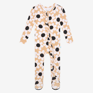 Posh Peanut Reagan Ruffled Zippered Footie, Posh Peanut, cf-size-preemie, cf-type-footie, cf-vendor-posh-peanut, Posh Peanut, Posh Peanut Footie, Posh Peanut Footie with Zipper, Posh Peanut R