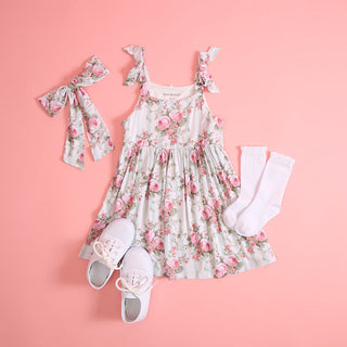 Posh Peanut Trixie Bow Babydoll Dress