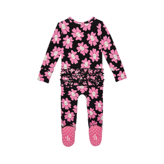 Posh Peanut Winifred Ruffled Zippered Footie