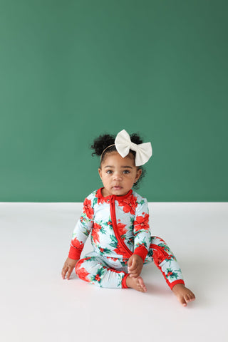 Posh Peanut Winter Lily Convertible One Piece, Posh Peanut, All Things Holiday, cf-size-6-9-months, cf-type-footie, cf-vendor-posh-peanut, Christmas, Christmas Pajamas, Convertible One Piece,