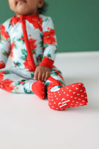 Posh Peanut Winter Lily Convertible One Piece, Posh Peanut, All Things Holiday, cf-size-6-9-months, cf-type-footie, cf-vendor-posh-peanut, Christmas, Christmas Pajamas, Convertible One Piece,