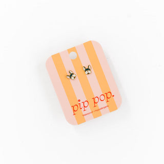 Pip Pop Post Earrings - Frenchie