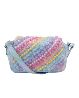 Bari Lynn Quilted Charm Handbag - Rainbow