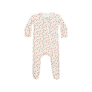 Quincy Mae Bamboo Zip Footie - Valentines