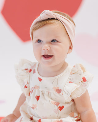 Quincy Mae Flutter Dress - Heart Balloons