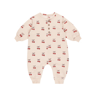 Quincy Mae Relaxed Fleece Jumpsuit - Mon Amour