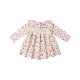 Quincy Mae, Quincy Mae Ruffle Collar Jersey Dress - Garden - Basically Bows & Bowties