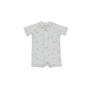 Quincy Mae Zip Rashguard One-Piece - Twinkle