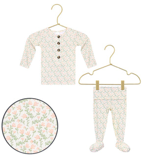 Lou Lou and Company Quincy outfit set with a soft bubble print top and matching bottoms for cozy, stylish wear.