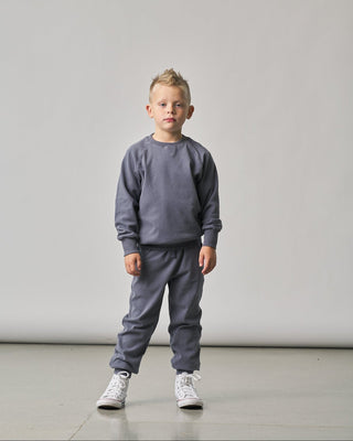 Little Bipsy Raglan Crewneck - Smoke