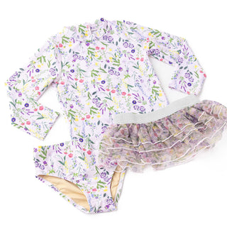 Shade Critters Rashguard Tutu Set - Wildflower Fields
